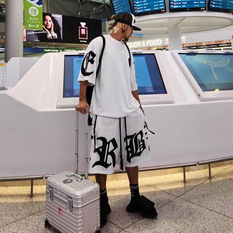 By The R/Big Lettering Mesh Shorts (Set UP)  WHITE