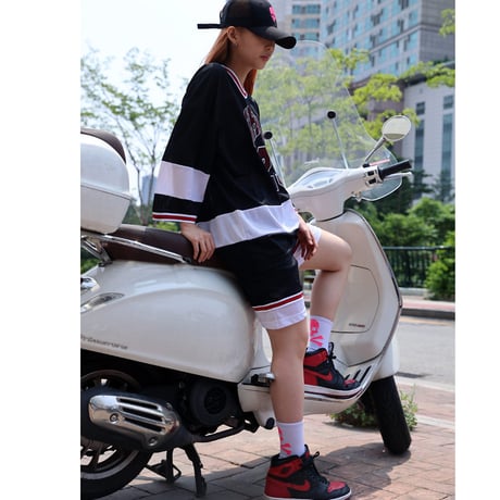 By The R/ chicago mesh Set UP (Tops&Shorts) "BLACK"