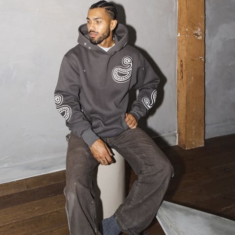 EPTM/PAISLEY  HOODIE ”charcoal”