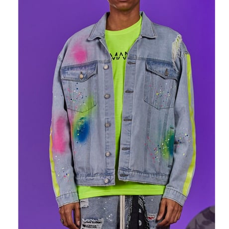 BOOHOO /Spray Paint denim jacket