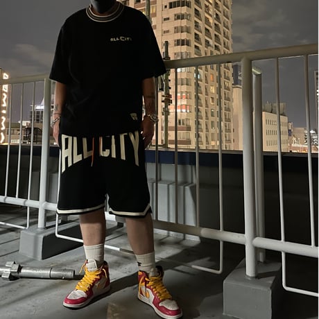 ALL CITY by Just Don / Logo basketball Shorts BLACK