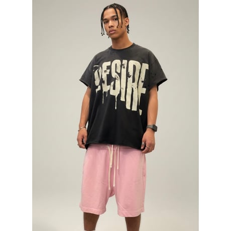 Mismatch NYC/Wwaist Washed Shorts  "Vintage Pink"