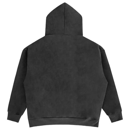 WOSS.official/ Oversized  Suede Hoodie DARK GRAY
