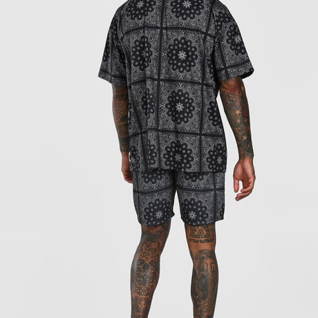 BOOHOO /BANDANA shorts(set up)