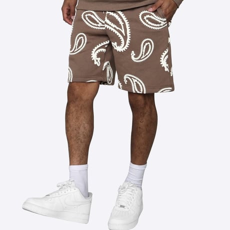 EPTM/BANDANA PUFFY  SHORTS "BROWN"