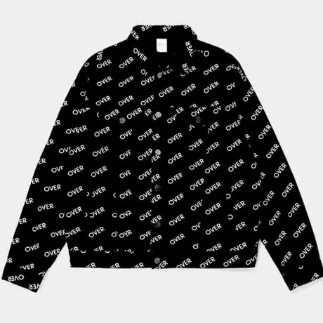 WOSS.official/ logo black denim jacket