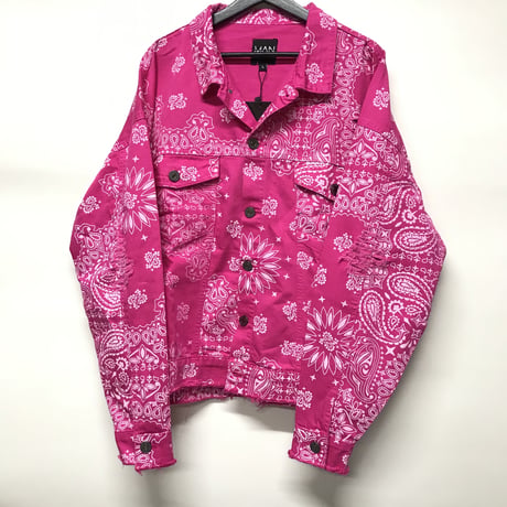 BOOHOO/BANDANA Denim Jacket PINK