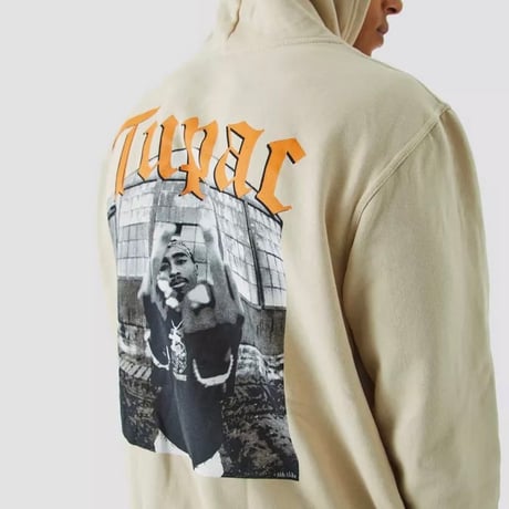 Tupac/Official Oversize Hoodie  "Cream"