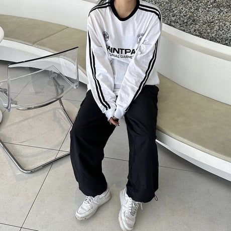 SAINT PAIN/SAINT CLUB LongSleeve Tee WHITE