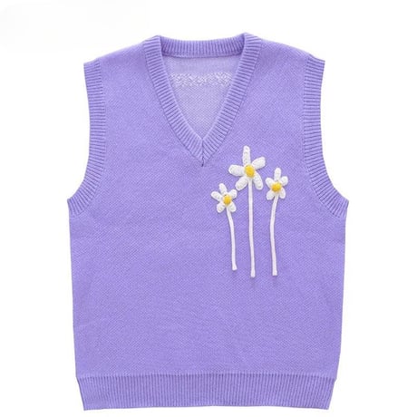 WOSS.official/Flower Knit  Vest