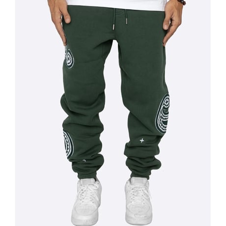 EPTM/PAISLEY SWEAT PANTS  ”OLIVE"