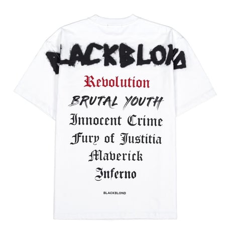 BLACK BLOND/History Pigment Tshirts " WHITE"