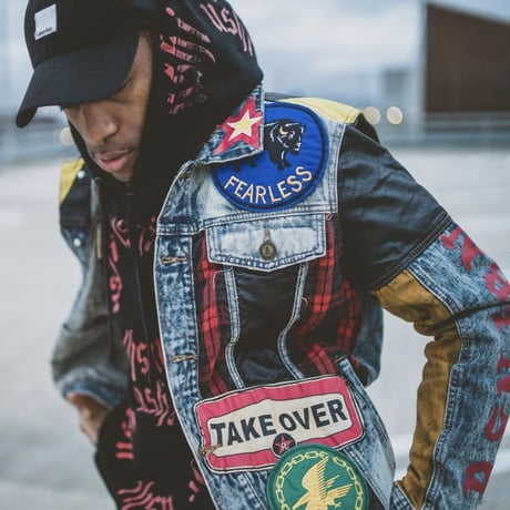 Reason Clothing Newyork/Crazed denim Jacket