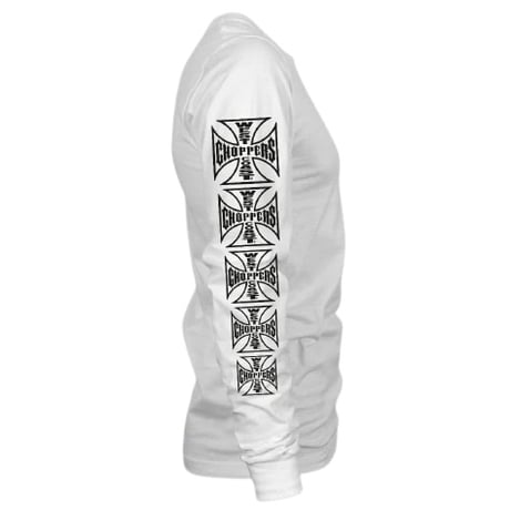 West Coast Choppers/ W.C.C Logo Longsleeve Tshirts "WHITE"