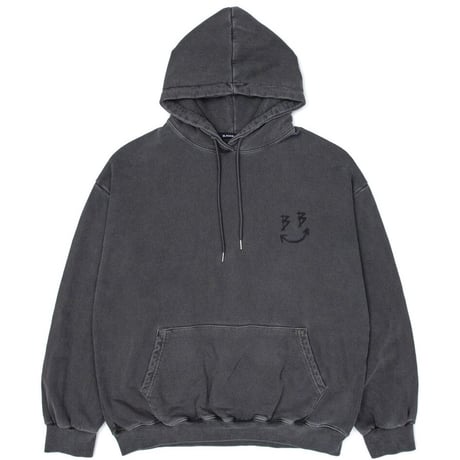 BLACK BLOND/BB logo smile  Hoodie  "VINTAGE BLACK"