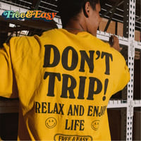 FREE&EASY/Happiness Longsleeve Tee YELLOW
