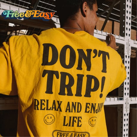 FREE&EASY/Happiness Longsleeve Tee YELLOW