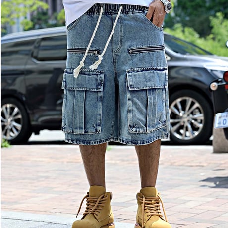 By The R/Pocket Denim Short Pants