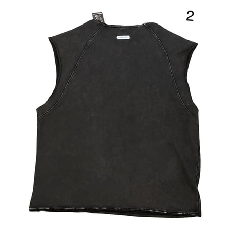 Mismatch NYC/Oversize CutOff Crewneck "Wash Black"