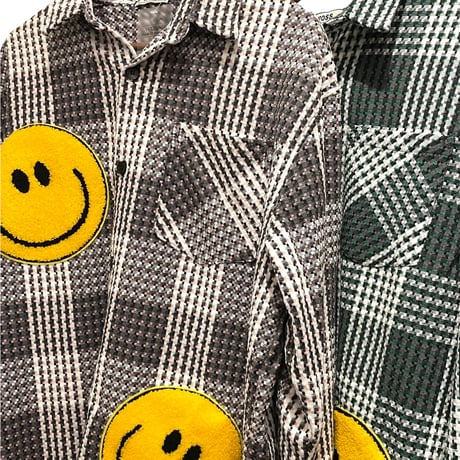 WOSS.official/ Tweed Smile Long Shirts