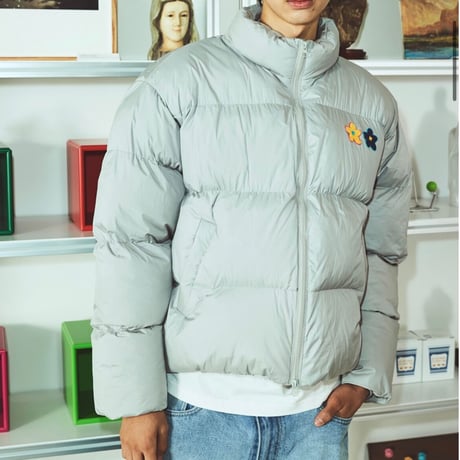 MISTER CHILD/Flower Puffer Jacket "GREY"