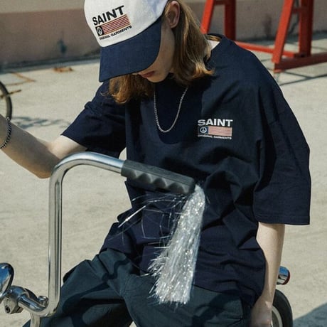 SAINT PAIN/Piece LOGO Tee BLACK