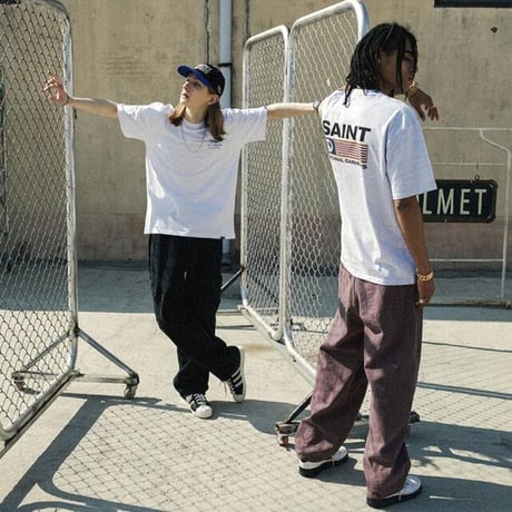 SAINT PAIN/Piece LOGO Tee WHITE