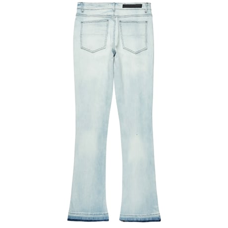 RockStar Original / Flame Rhinestone Flare denim "BLUE"
