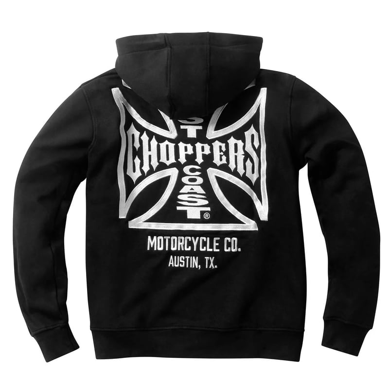 West Coast Choppers/ W.C.C Logo Zip Up Hoodie 