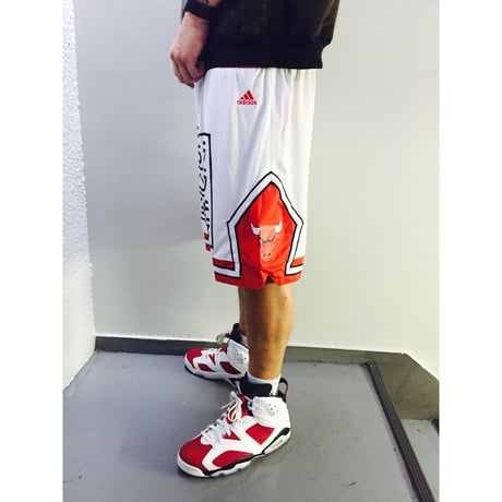 Iridium Clothing/Bulls custom shorts ホワイト