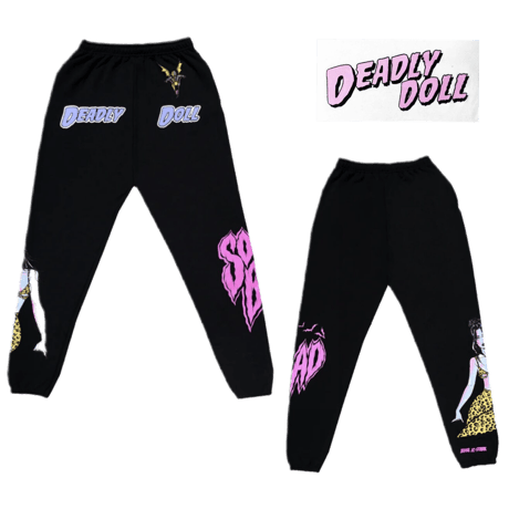 Deadly Doll/"So Bad " Sweat Pants (SET UP)