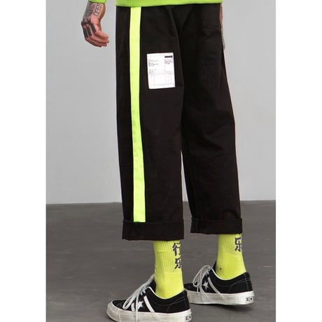 WOSS.official/ Neon Yellow Line pants