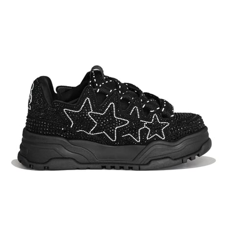 Kaalixto/Big Star Rhinestone Sneaker  BLACK