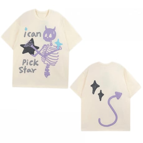 Mismatch NYC/POP ART Puff Tee  "CREAM"