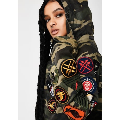 Reason Clothing Newyork/CAMO LONG JACKET