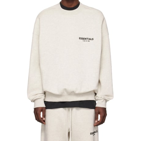 ESSENTIALS by Fear of God /LOGO Crewneck "OFF WHITE"