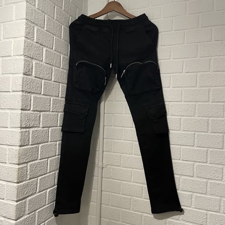 BOOHOO /Cargo denim pants "BLACK"