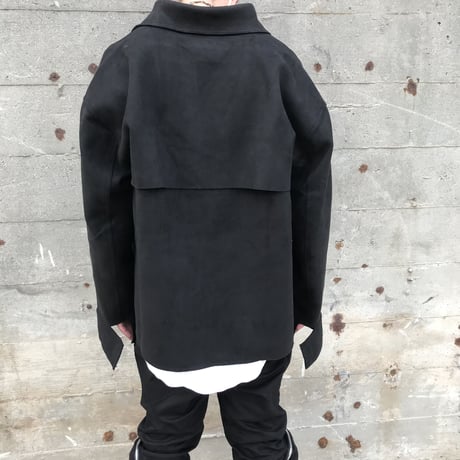 URKOOL/SUEDE Shirts JACKET  BLACK