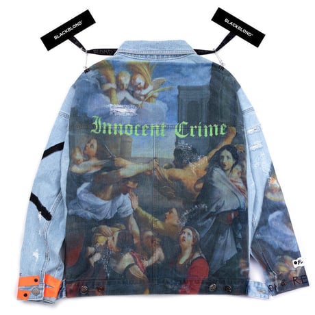 BLACK BLOND/CUSTOM Denim Jacket(BLUE)