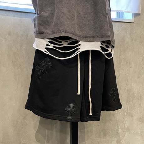 Mismatch NYC/Cross patch custom shorts
