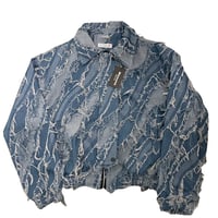 Mismatch NYC/Fringe Short  Denim Jacket