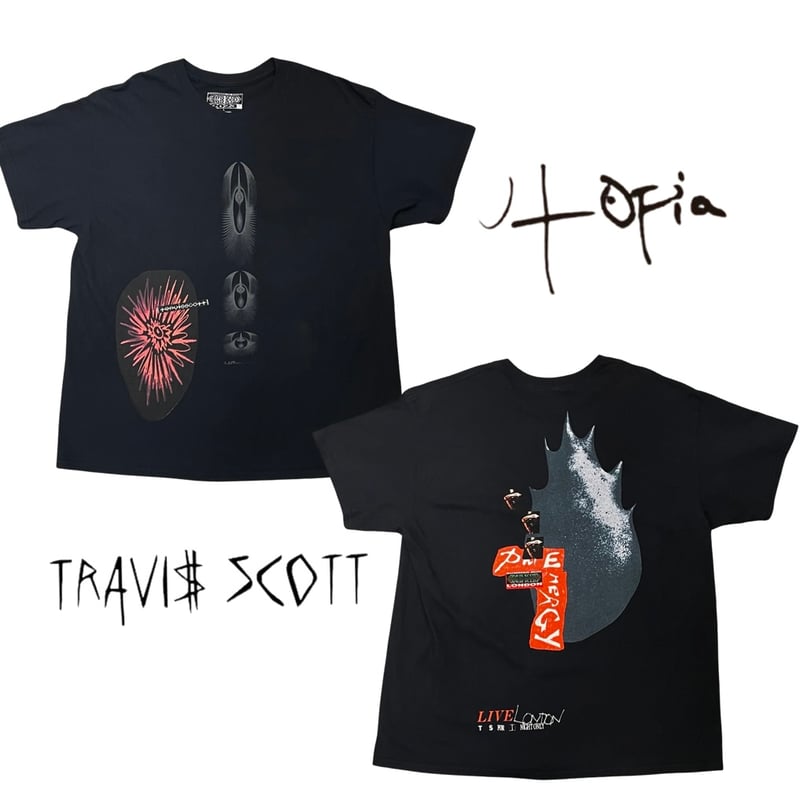 トラビススコット ライセンス UKツアーライブオフィシャルTシャツ ブラックXL トラビススコット ライセンス UKツアーライブオフィシャルT