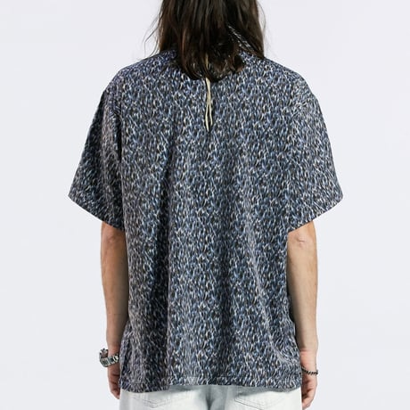 SAINT PAIN/Small Leopard Shirts BLUE