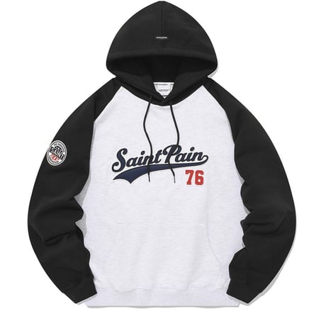 SAINT PAIN/ Team Logo Hoodie ASHGRAY