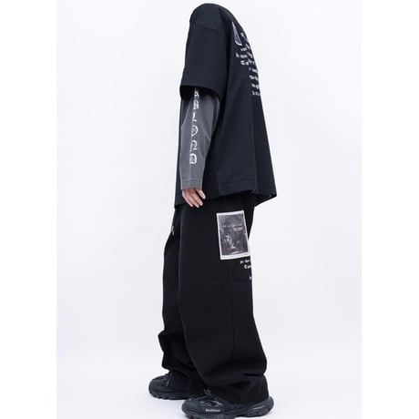 BLACK BLOND/Old English Logo Tee BLACK