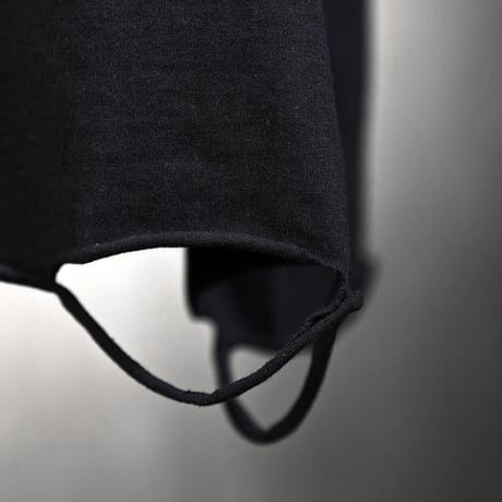 By The R/ Cross Paint Cotton Vest BLACK