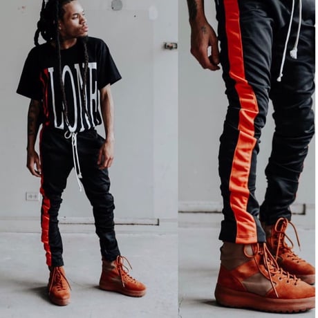 EPTM/トラックパンツ　Black×Orange