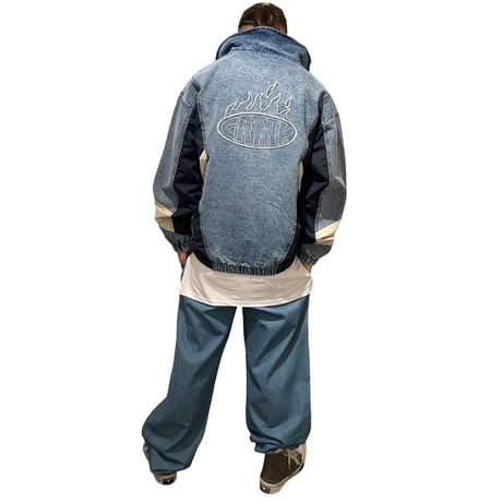 GRMY/ SCRATCHING MEMORIES DENIM TRACK JACKET