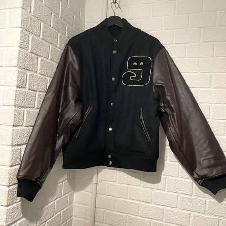 GRMY/WOOL Baseball Jacket "BLACK"