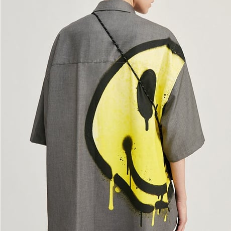 WOSS.official/BIG SMILE cotton shirts Grey
